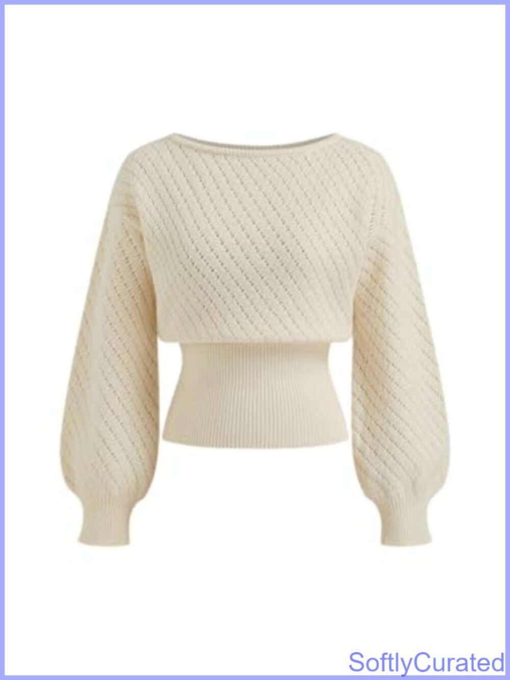 Women's One Shoulder Ribbed Knit Sweater Long Sleeve Pullover Top